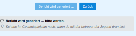 Bericht wird generiert